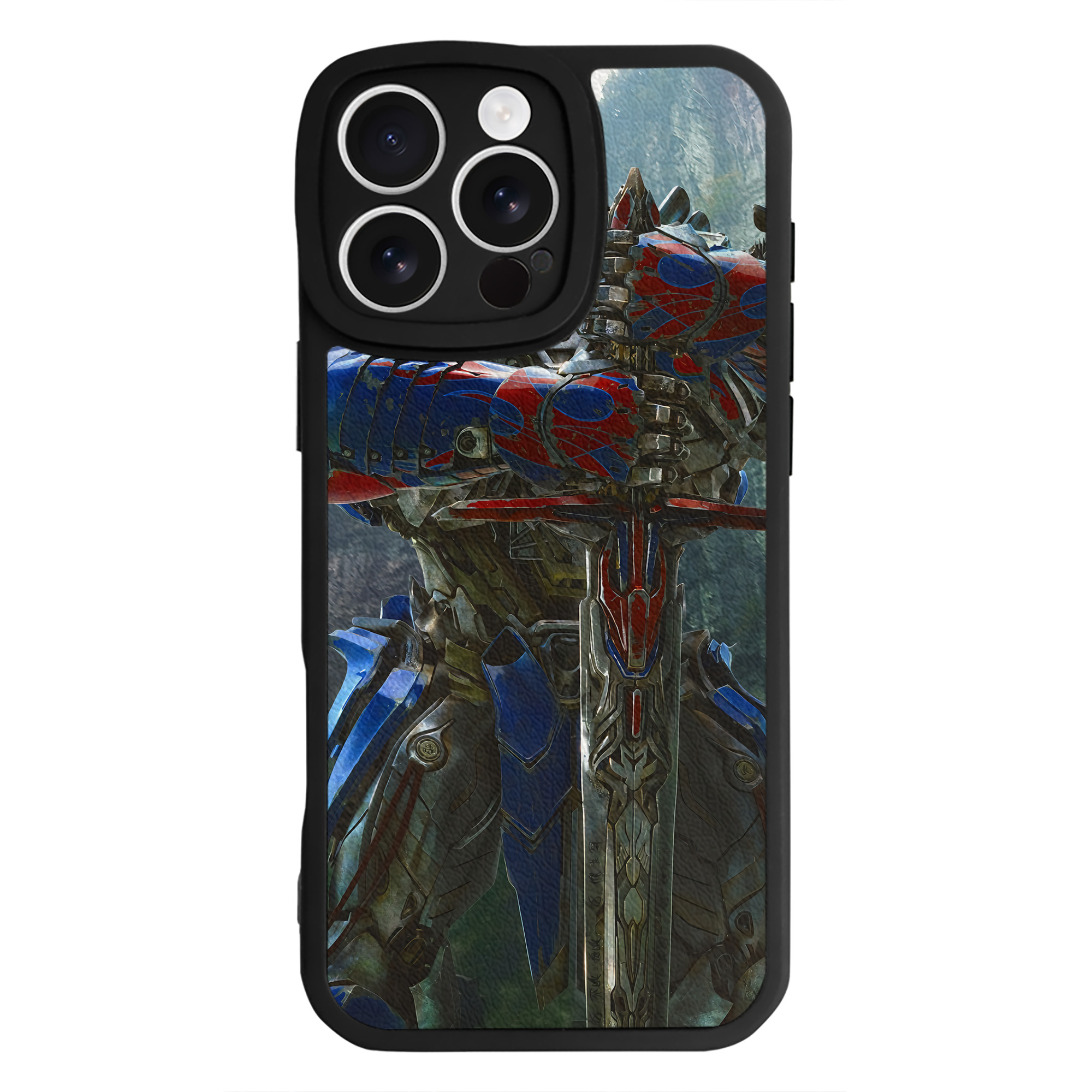 （画像用） Transformers トランスフォーマー 【iPhone 16シリーズ対応】シリコンスマホケース（レザー調） 材質：シリコン